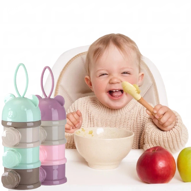 3/4Layer Baby Portable Baby Fo - Food Storage Dispenser ulasan dan harga