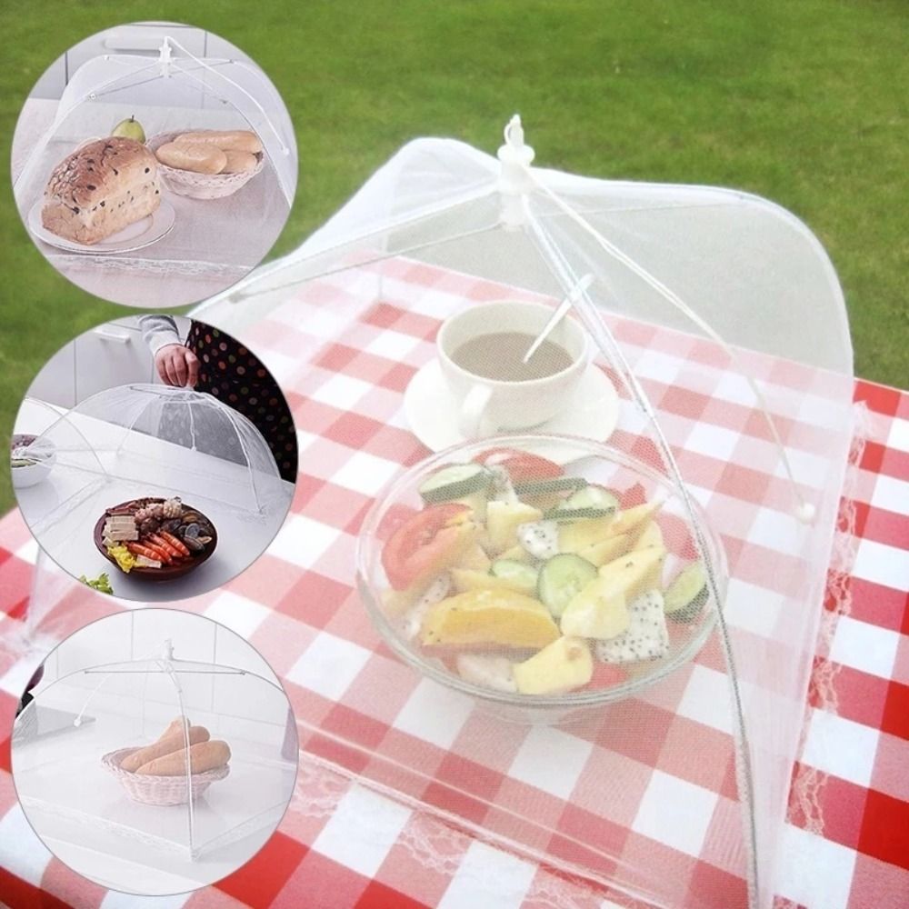 New Foldable Food Covers Breat - Food Storage Net ulasan dan harga
