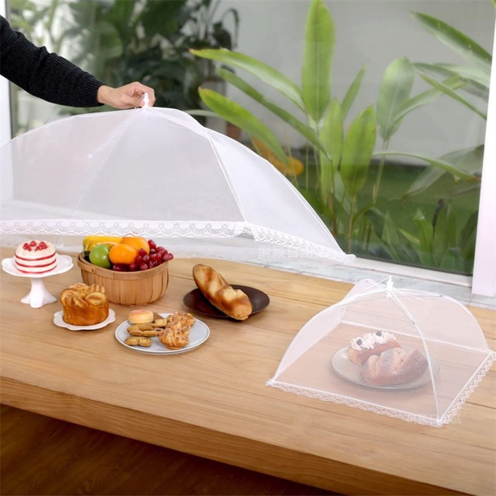 New Foldable Food Covers Breat - Food Storage Net ulasan dan harga
