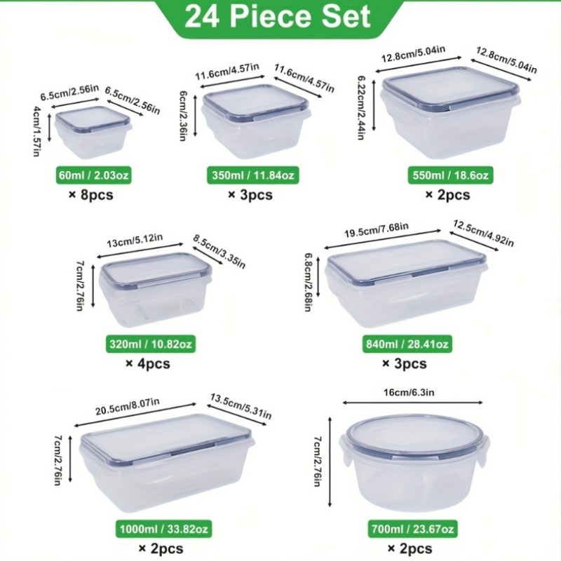 48PCS BPA-Free Food Storage Se - Food Storage Warehouse ulasan dan harga