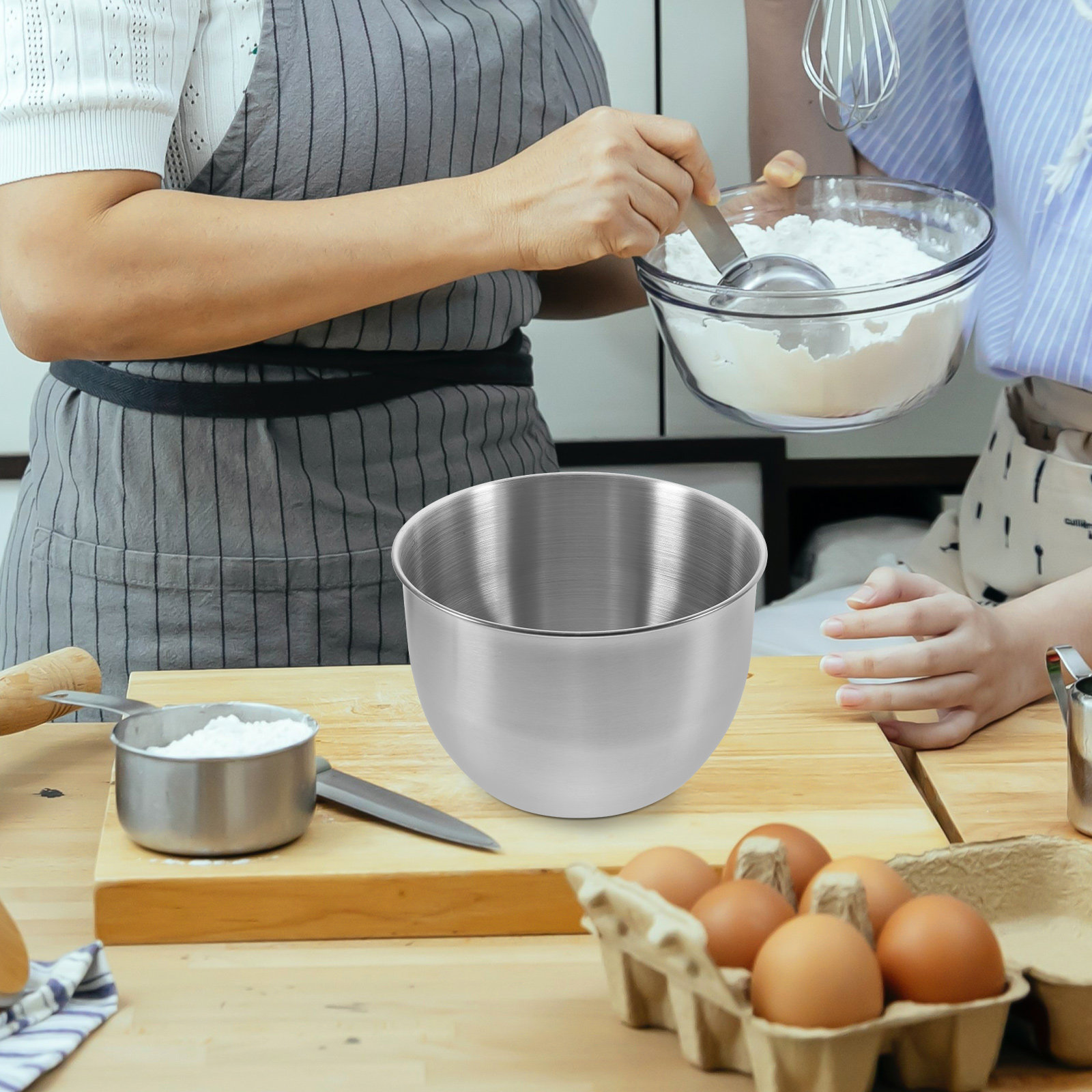 Deep Stainless Steel Mixing Bo - Food Storage Stainless Steel ulasan dan harga