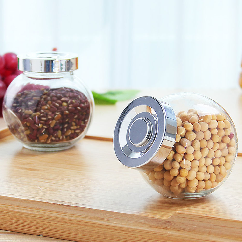 Glass Storage Jars 8 Pack Airt - Food Storage Jars & Containers ulasan dan harga