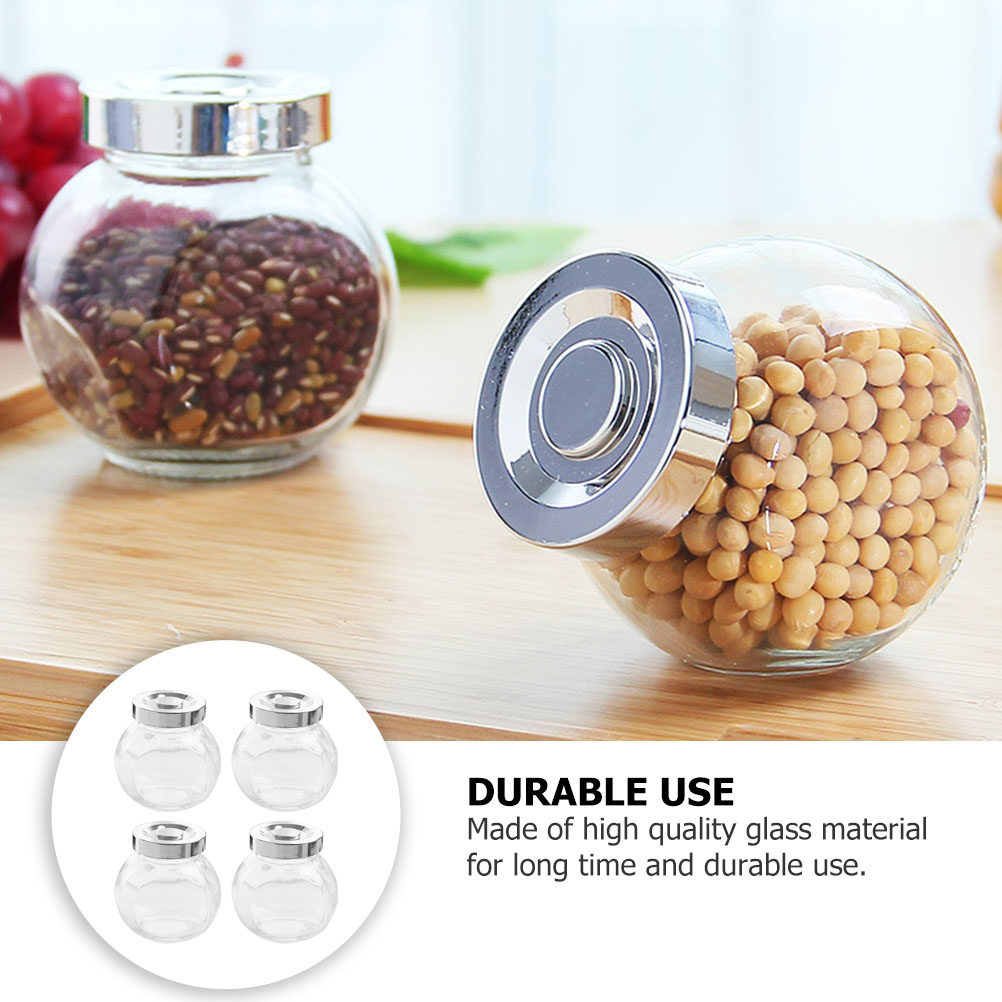 Glass Storage Jars 8 Pack Airt - Food Storage Jars & Containers ulasan dan harga