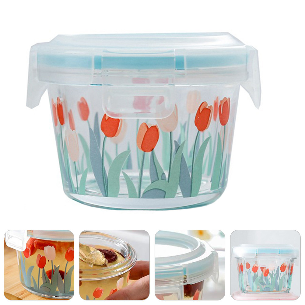 130Ml Transparent Glass Food S - Food Storage Without Pantry ulasan dan harga