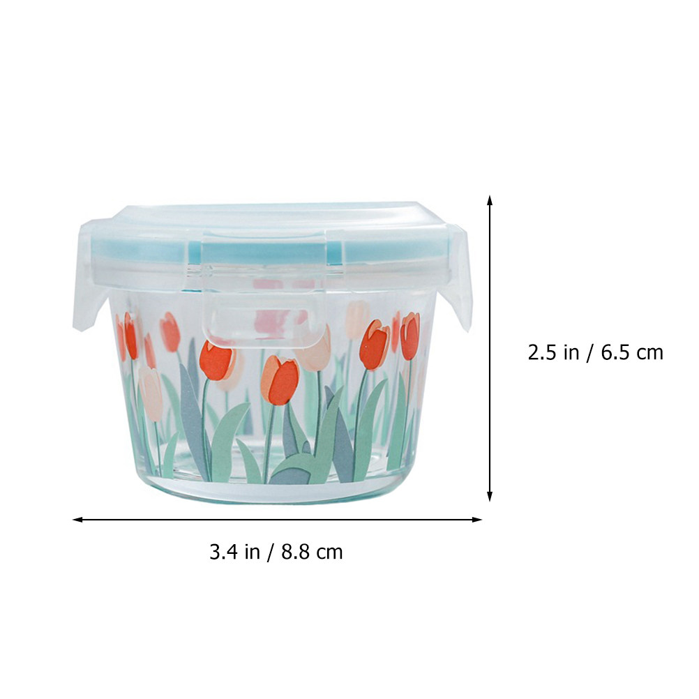 130Ml Transparent Glass Food S - Food Storage Without Pantry ulasan dan harga