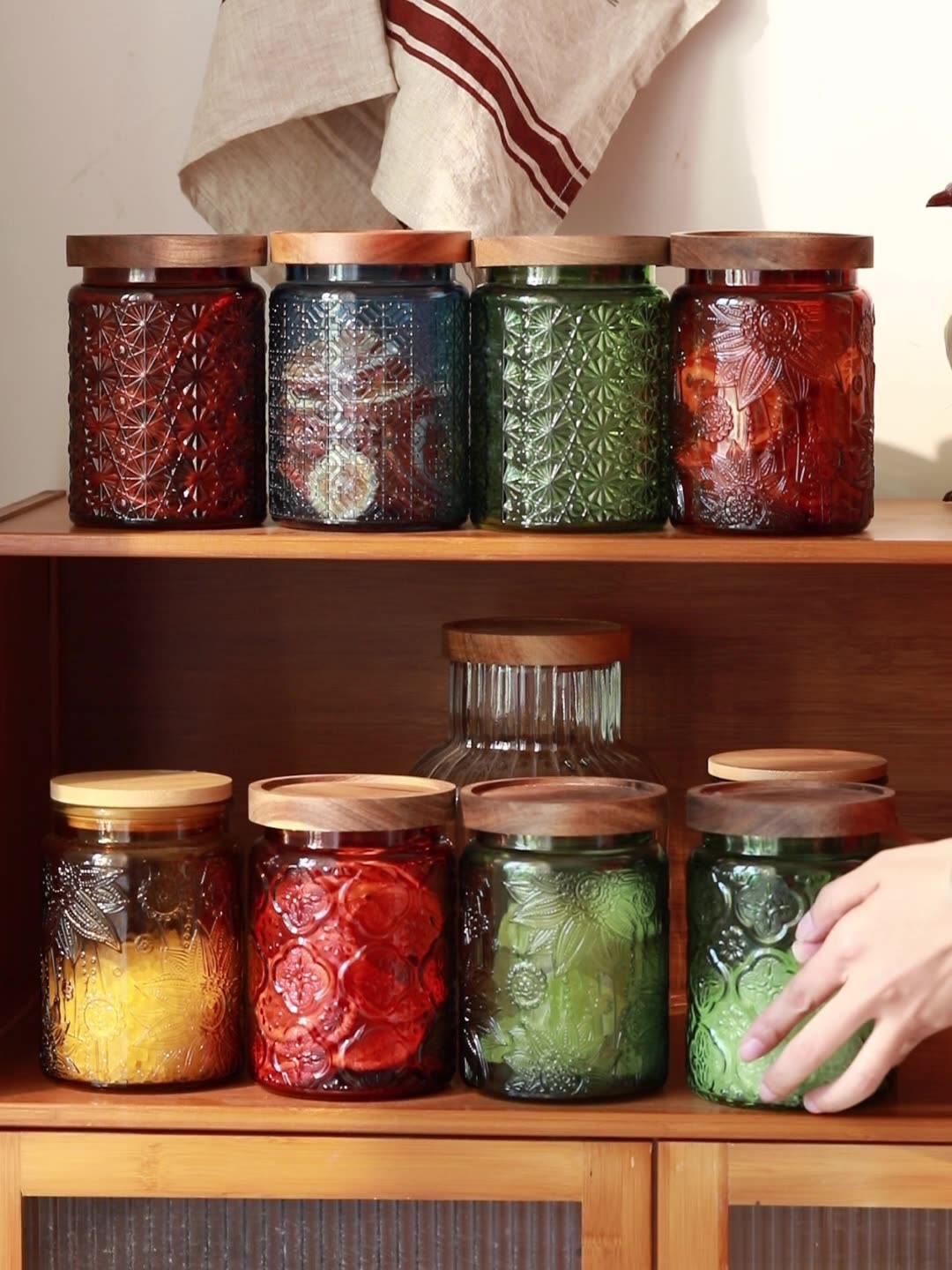 Vintage Glass Kitchen Storage  - Food Storage Glass Containers ulasan dan harga
