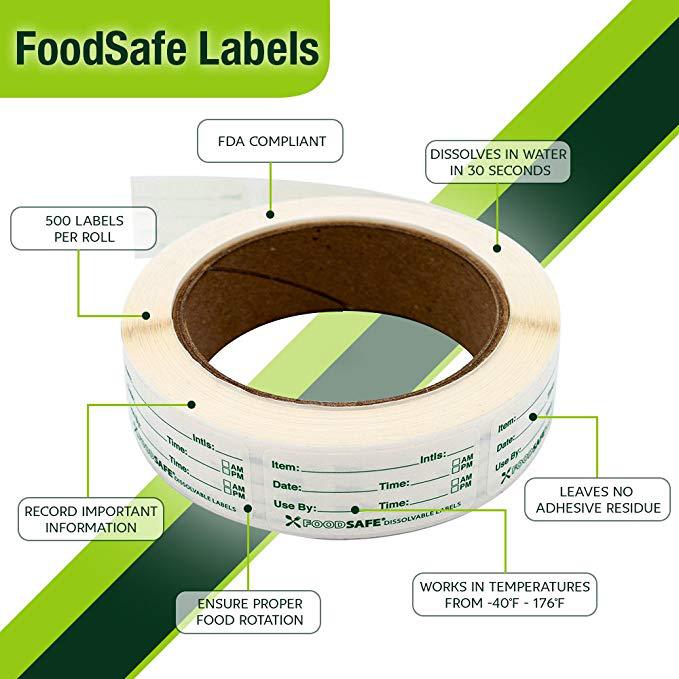 250pcs Food Labels for Contain - Food Storage Expiration Dates ulasan dan harga