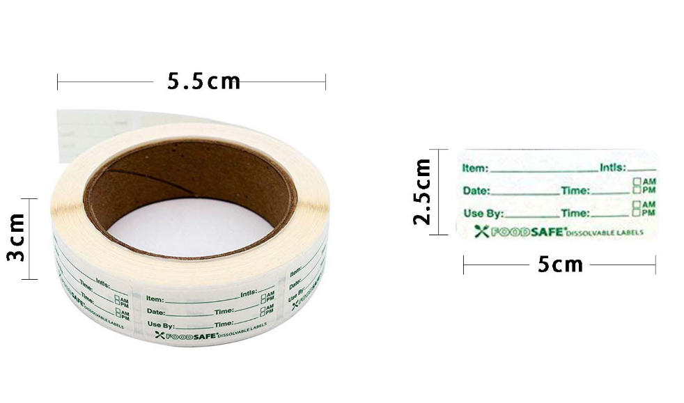 250pcs Food Labels for Contain - Food Storage Expiration Dates ulasan dan harga