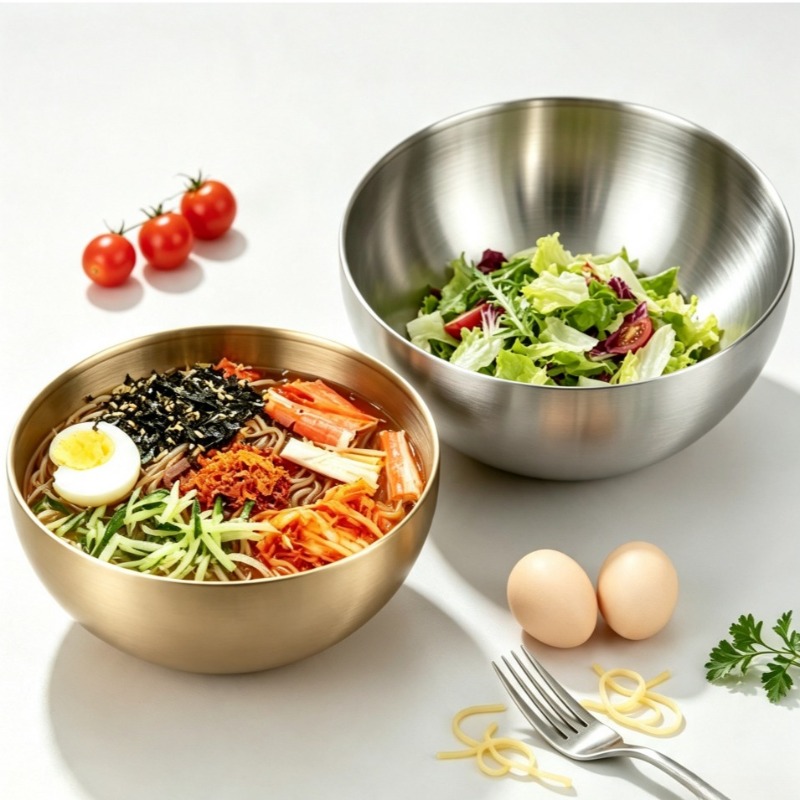 Stainless Steel Mixing Bowls M - Food Storage Stainless Steel ulasan dan harga