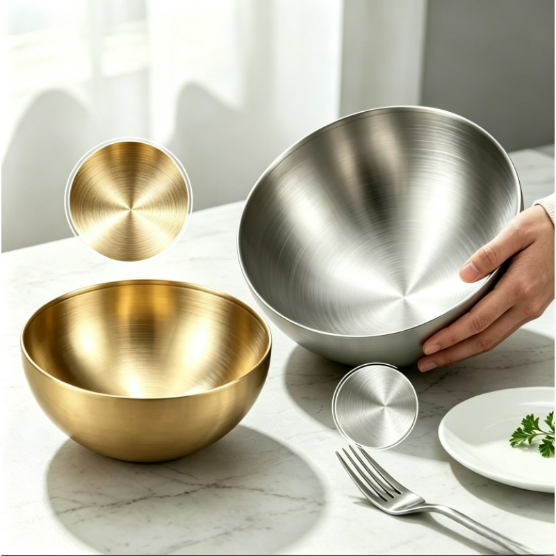 Stainless Steel Mixing Bowls M - Food Storage Stainless Steel ulasan dan harga