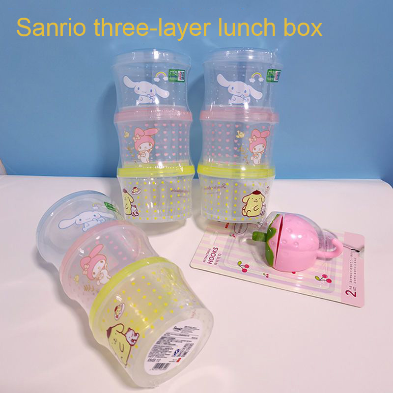 Kitty Bento Box Set 3 Pieces C - Food Storage In Room ulasan dan harga